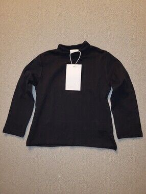 Zara Size 3 Years Black Longsleeve Turtleneck Shirt NWT